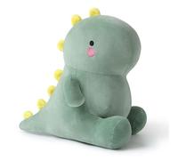 Peluche dinosaure - Coussin en peluche kawaii - Coussin en peluche - Cadeau pour enfants et filles de 12 ans et plus - Vert - 40 cm