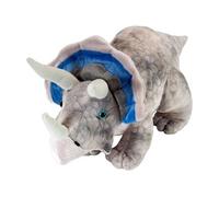 Peluche Dinosaure Triceratops De 25 Cm Gris Bleu