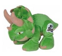 Peluche Dinosaure Triceratops Vert 26 Cm - Dino Tyrannosaure - Doudou Enfant - Jurassic World - Nouveaute