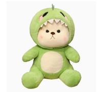 Peluche dinosaure vert de 30 cm qui se transforme en ours en peluche, se transforme en peluche Stitch pour soulager l'anxiété et soutenir le sommeil