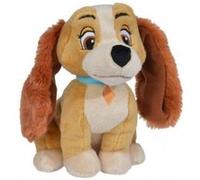 Peluche disney : chien miss lady 37 cm - doudou licence enfant - la belle et le clochard - animal - heros disney nouveaute