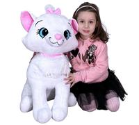 Peluche disney Minou Marie 60cm Grande Aristochats Chat Petit Chat Blanc