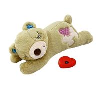 Peluche Dog Heartbeat - Ours confortable en tissu doux, jouet apaisant pour l'anxiété du chiot, compagnon de sommeil apaisant, peluche interactive pour animaux de compagnie | Simulation de rythme