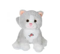 Peluche - Dogz & kats sonores 18 cm - chat gris