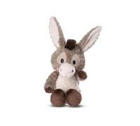 NICI 49033 Cuddly Donkey Donkeylee 22cm Grey Dangling- Cute Soft Toy to Cuddle and Play with, for Children & Adults, Gift Idea