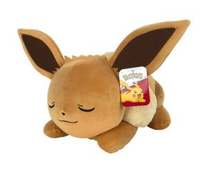 Peluche dormante Pokémon Évoli - POKEMON - 45 cm - position endormie - ultra douce