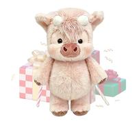 Peluche douce Highland - Coton PP | Peluche des hautes terres qui courent, adorable animal et peluche poilue de vache pour soulager le stress et soutenir les émotions