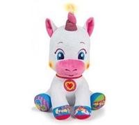 Peluche douce licorne interactive musicale et lumineuse - version fr - bebe des 6 mois - set jeu eveil educatif + carte animaux