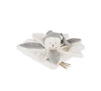 DOUDOU ET COMPAGNIE - Ours ARGENT Doudou Collector Ultra Doux - Doudou Bébé Édition Limitée 25 Ans - Tissu Brodé Élégant - Garantie Doudou Perdu - Idée Cadeau Naissance pour Filles et Garçons - DC4337