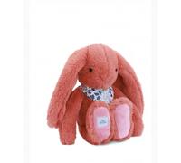 Doudou et Compagnie - Peluche Lapin Fleurette Terracotta 35 cm Rose terracotta Ultra douce DC4303