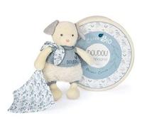 Peluche Doudou et Compagnie Botanic Chien avec doudou Bleu Bleu G
