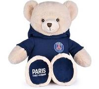 PSG - Peluche Ours Mascotte 50 cm - Licence Officielle Paris Saint-Germain - Sweat à Capuche Amovible - Ours Peluche Tout Doux - Idée Cadeau Souvenir PSG pour Enfants & Supporters Fan Foot - DC4276