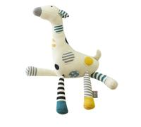 Peluche en coton maille tricot - doudou girafe multicolore TU