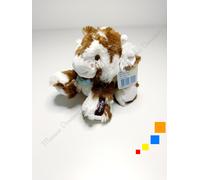 Peluche/Doudou Milky Vache Blanc Crème Marron Bandana Bleu Les Amis 19cm - Kaloo