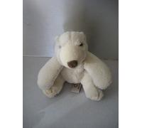 Peluche Doudou Ours Polaire Assis Gipsy 14 Cm
