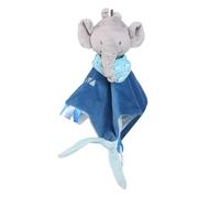 Peluche Doudou Plat, Doudou Peluche Bébé avec Anneau de Dentition, Doudou Éléphant Peluche, Doudou Facile à Attraper, Doudou et Compagnon Bébé, Cadeau Naissane pour Filles et Garçons