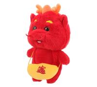 Peluche Dragon Mascotte Nouvel an Dragon Doudou pour Célébrations pour Câlins et Décorations Festives
