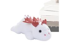 Peluche Dragon Mignon 28cm | Doudou Petit Dragon Volant Couché en Coton PP | Coussin Décoratif Doux Idée Cadeau Anniversaire & Fête pour Garçons & Filles