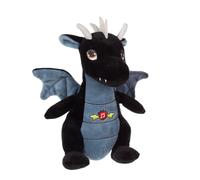GIPSY Toys - Dragon sonore 20 cm Noir - Peluche pour Enfant - 071617