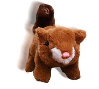 Peluche écureuil - Simulation électrique Animal de Compagnie, écureuil Animal interactif | Jouet Amusant pour Chat, Maison, Jardin, Aire de Jeux, entraînement d'aventure Amusant, mouvements