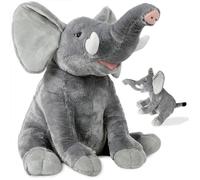 Peluche élephant doudou animaux jouet enfant adulte nounours XL 90cm