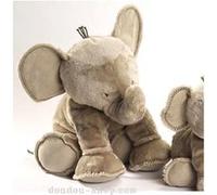 Peluche Eléphant gris tartine et chocolat Taupe G