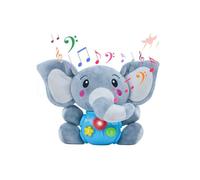 Peluche Elephant Jouet Bebe 6 Mois Jouets d'Éveil Peluche Musical Cadeau Naissance Halloween Bebe Garcon Fille Jouets Musicaux