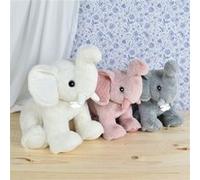 Peluche éléphant Preppy Chic - 30CM Blanc Histoire d'ours Blanc G