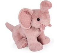 HISTOIRE D'OURS - Peluche Doudou Eléphant - Rose - 35 cm - Collection Preppy Chic - Idée Cadeau Enfants ou Naissance pour Bébé - Doudou Original & Très Doux - HO3143