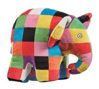 Peluche Elmer l'éléphant de Rainbow Designs - jouet Elmer l'éléphant super doux pour tout-petits et bébés, vif et coloré, aide à apprendre les couleurs