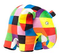 Peluche Elmer l'éléphant de Rainbow Designs - jouet Elmer l'éléphant super doux pour tout-petits et bébés, vif et coloré, aide à apprendre les couleurs