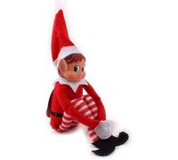 Peluche - ELVES BEHAVIN' BADLY - Lutin Farceur - Blanc - Rouge - Enfant