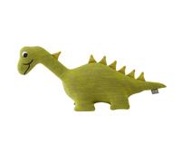 Peluche en coton tricot dinosaure vert TU