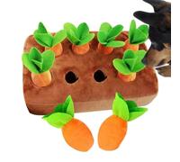 Peluche en forme de carotte - Construction en coton - Objet de recherche attrayant - Tissu doux multicouche - Accessoire d'activité réutilisable - Pour enrichir interactivement l'intérieur et