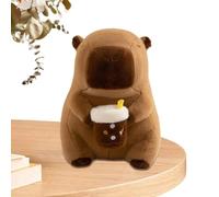 Peluche en forme de carpincho rembourrée, peluche de charpincho | Joli jouet rempli de capybara, adorable oreiller en peluche de capybara, animaux doux en jouet de charpchio, jouet