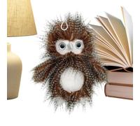 Peluche en forme de chouette, 25 cm, mignon, réaliste, figurine décorative en peluche pour jardin, école, salle de te, maternelle, activités de classe préscolaire, utilisation éducative