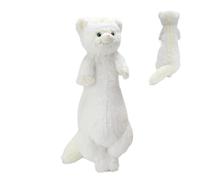 Peluche en Forme de Furet - Confortable et Douce - en Tissu - pour - Coussin Multifonctionnel pour l'intérieur de la Voiture, Le lit et la Chambre - Jouet pour Fille