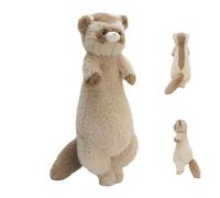 Peluche en Forme de Furet - Confortable et Douce - en Tissu - pour - Coussin Multifonctionnel pour l'intérieur de la Voiture, Le lit et la Chambre - Jouet pour Fille