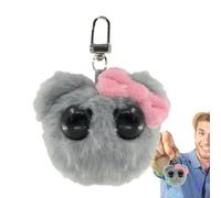 Peluche en forme de hamster triste - Porte-clés mignon en peluche avec motif de hamster triste - Confortable et mignon - Pour , filles, garçons