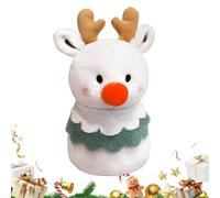 Peluche en forme de renne de Noël, mignonne et douillette | Élan de Noël en peluche douce pour chambre d'enfant, salon, bureau, maison, voyage, fête, naissance