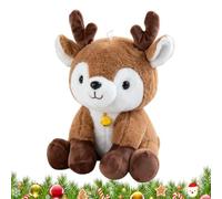 Peluche en forme de renne - Peluche douillette - À collectionner - Cloches | Peluche renne de Noël pour étudiants, femmes, adolescents, canapé, fête, lit, chambre à coucher