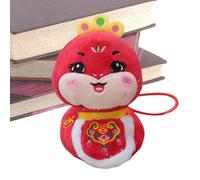 Peluche en forme de serpent chinois, en forme de serpent chinois, animal de compagnie du nouvel an chinois rempli de serpent chanceux, jouet en peluche serpi