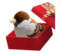 Peluche en forme d'oiseau - 15 cm - Mignon et réaliste - Pour le salon, le canapé, le lit, la voiture, les enfants, les adultes, les compagnons d'anniversaire et de Noël