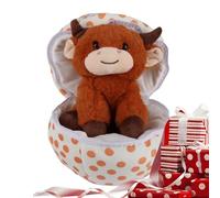 Peluche en Forme d'œuf Surprise, Douce, Design zippé, 25 cm, pour Pâques, Chambre à Coucher, Chambre d'enfant, Bureau, Cadeaux pour et Adultes