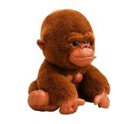 Peluche en peluche - Oreiller doux et réaliste - Chimpanzé Gibbon