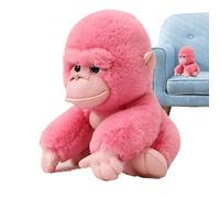 Peluche en peluche - Oreiller doux et réaliste - Chimpanzé Gibbon