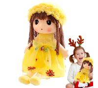 Peluche endormie - Figurine de en Textile Doux à la Main - Jouet câlin Mignon de Style Fille - Présentoir décoratif d'accent sur Le canapé - Choix de Cadeau réfléchi pour Les, fêtes de