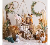 Peluche enfant - cerf marron caramel TU
