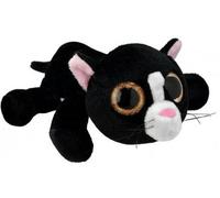 Peluche Enfant Chat Noir 25 Cm - Set Doudou Animaux Enfant + 1 Carte Tigre - Nouveaute
