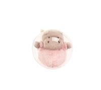 Doudou GENERIQUE Peluche Enfant dans Boule Hippo 12cm Rose